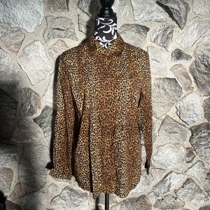 Charter Club Long Sleeve Cheetah Print 14